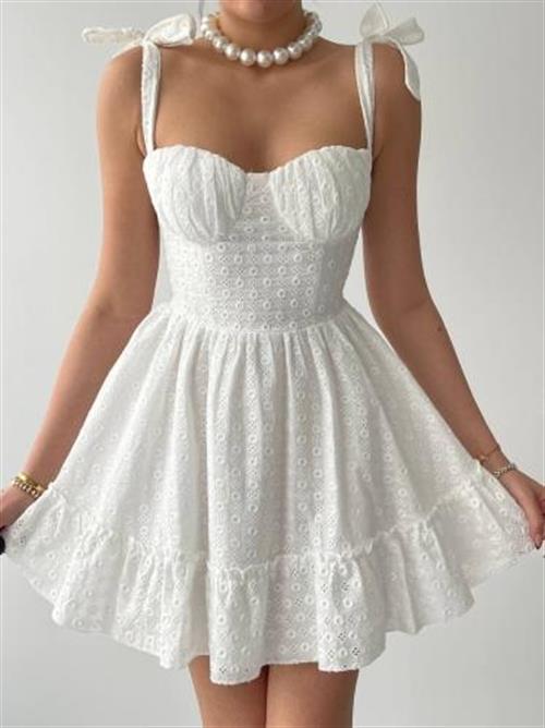 Wholesale Monika Shoulder Tie Dress