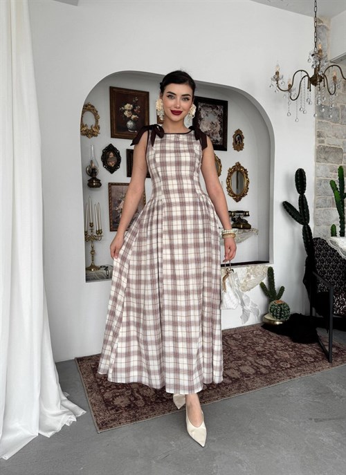 Mumu Dress with Bow Detail