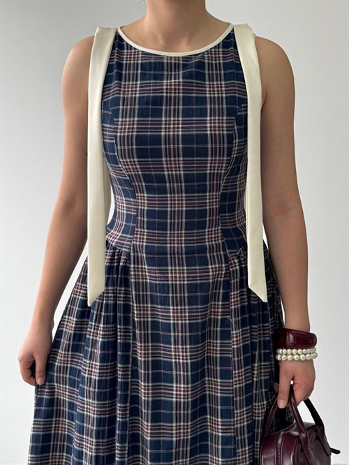 Mumu Dress with Bow Detail