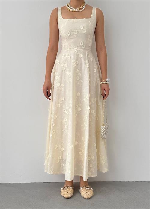 Myra Dress with Floral Details