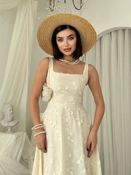 Myra Dress with Floral Details