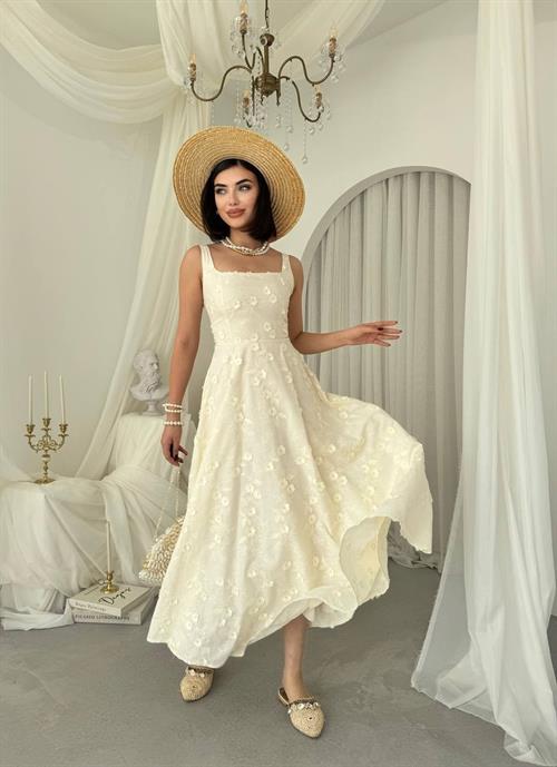 Myra Dress with Floral Details
