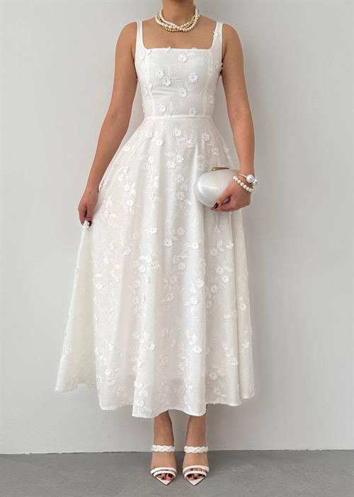Myra Dress with Floral Details