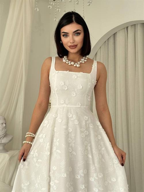 Myra Dress with Floral Details