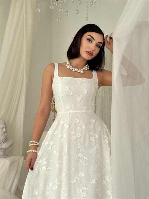 Myra Dress with Floral Details