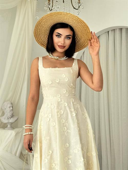 Myra Dress with Floral Details