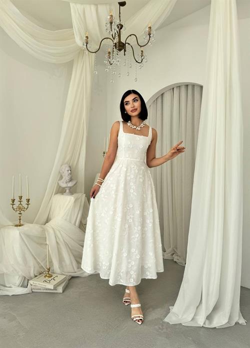 Myra Dress with Floral Details