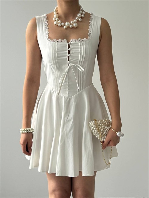 Nuklu Button Detail Dress