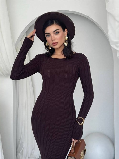 Olersan Dress with Lace-Up Back Detail