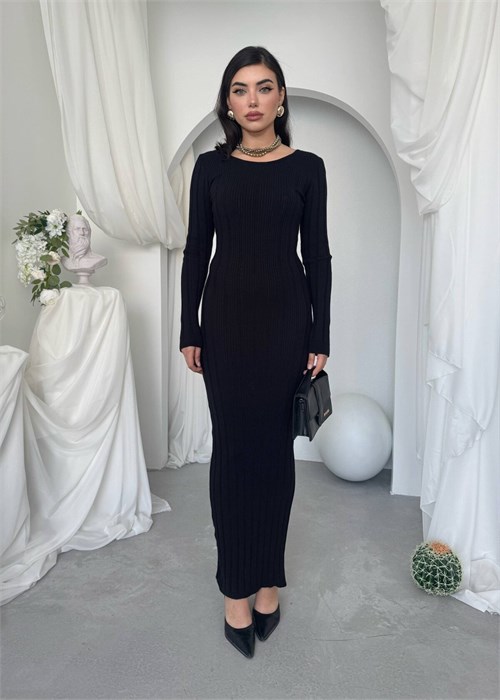 Olersan Dress with Lace-Up Back Detail