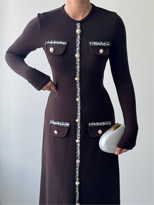 Orla Button Detailed Dress