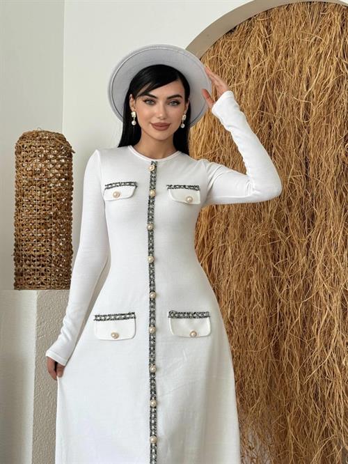 Orla Button Detailed Dress