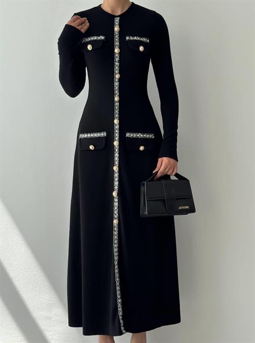 Orla Button Detailed Dress