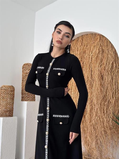 Orla Button Detailed Dress