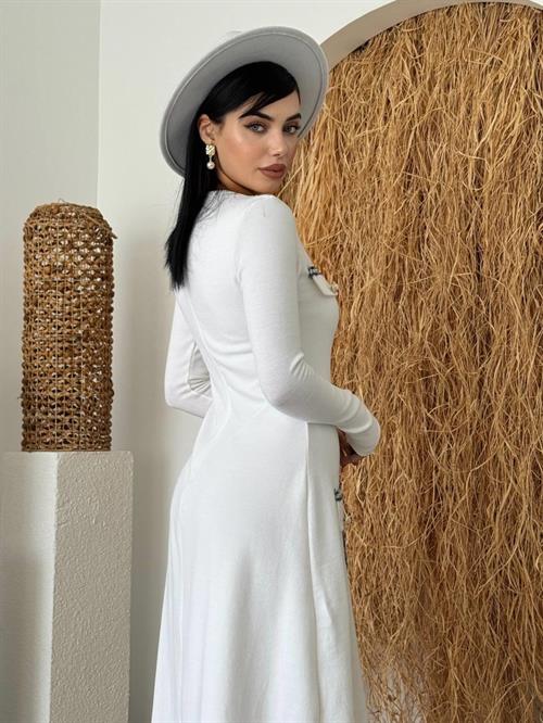 Orla Button Detailed Dress