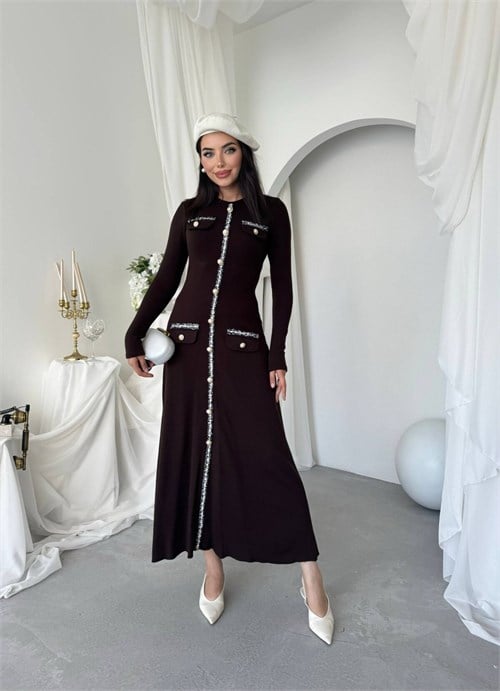 Orla Button Detailed Dress