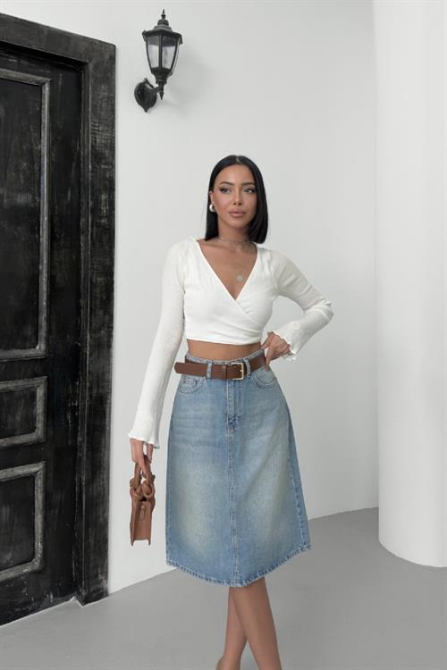 Orta Boy Kot Etek 1083-01-(36-42-6)