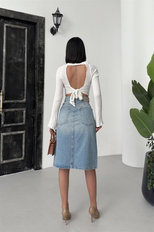 Orta Boy Kot Etek 1083-01-(36-42-6)