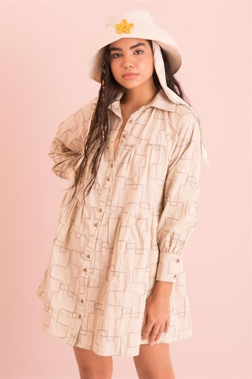 Oversized Shirt Dress 