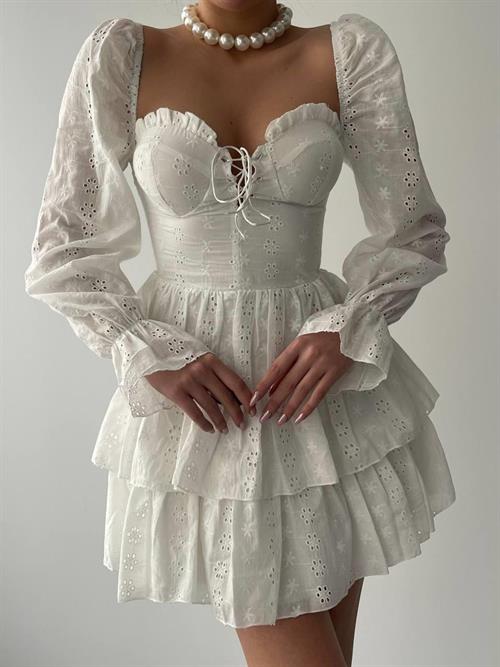 Wholesale Oxfo Breast Tie Dress