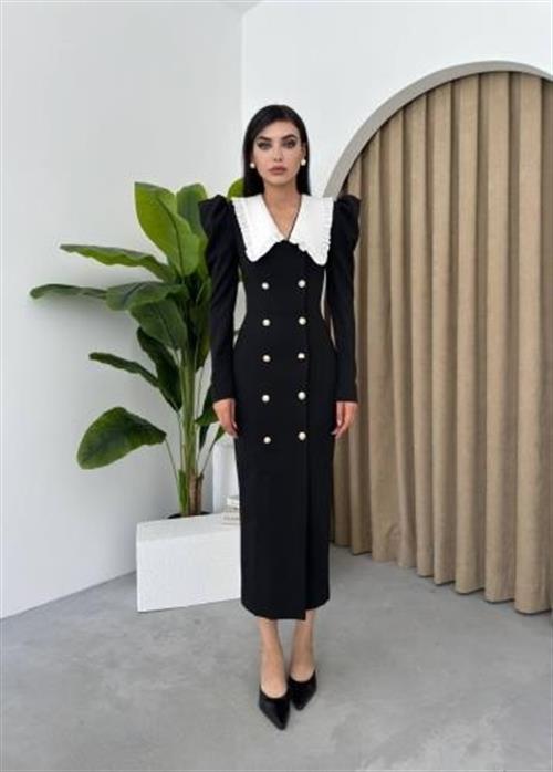 Wholesale Palmas Wide Collar Dress