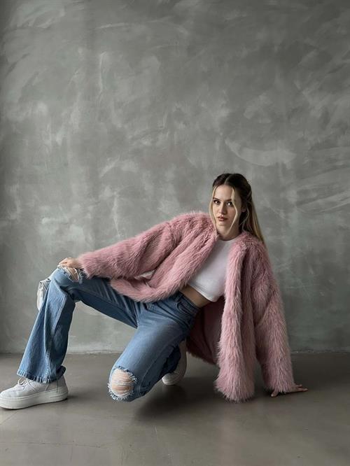 Plush Wholesale Coat - Powder