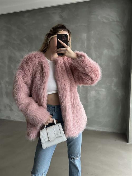 Plush Wholesale Coat - Powder