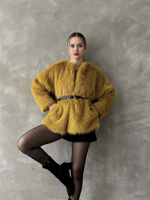 Plush Wholesale Coat - Oil Green