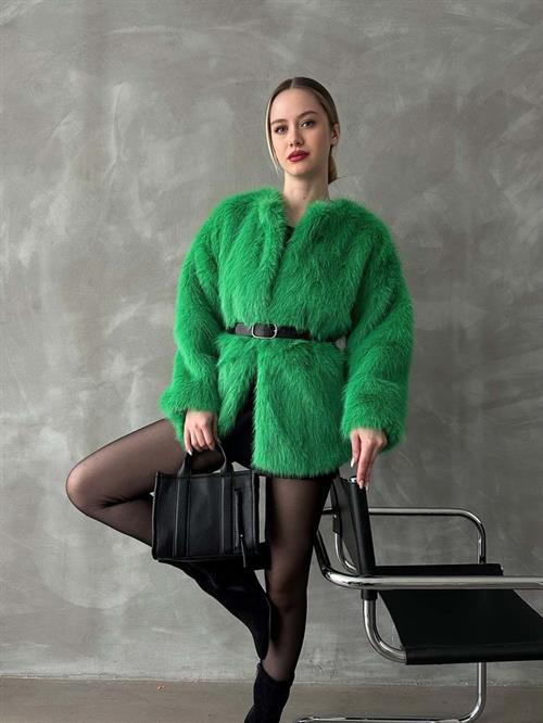 Plush Wholesale Coat - Emerald