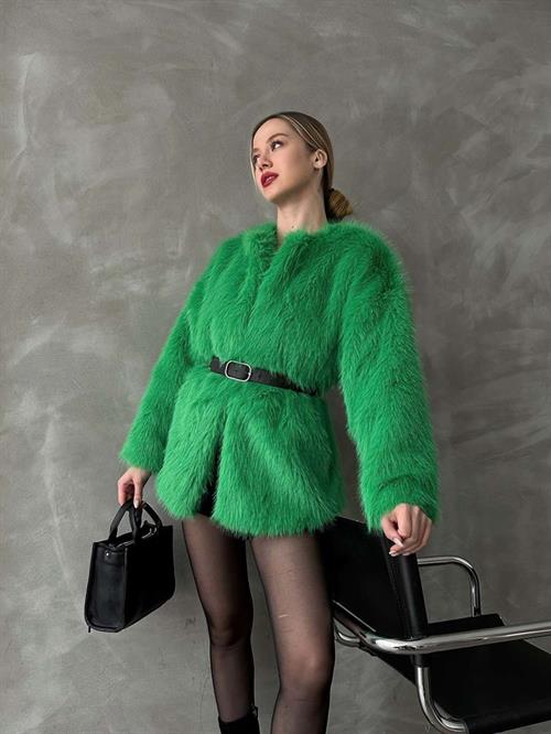Plush Wholesale Coat - Emerald