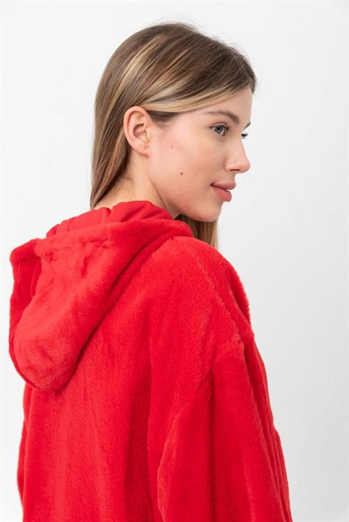 Plush Wholesale Coat - Red