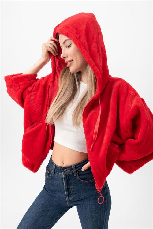 Plush Wholesale Coat - Red