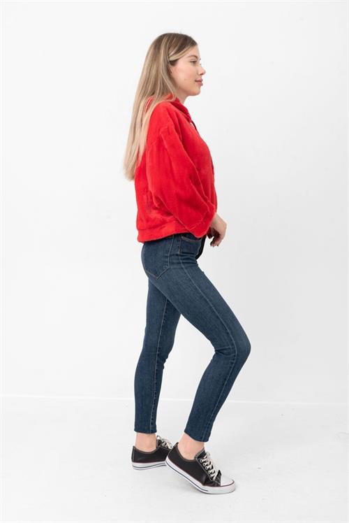 Plush Wholesale Coat - Red