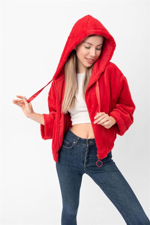 Plush Wholesale Coat - Red