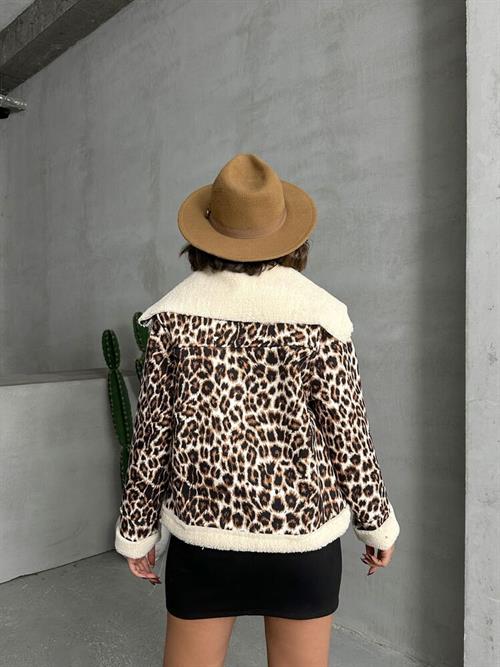 Plush Wholesale Coat - Leopard D1