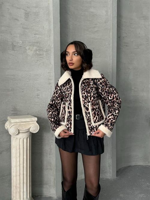 Plush Wholesale Coat - Leopard D2