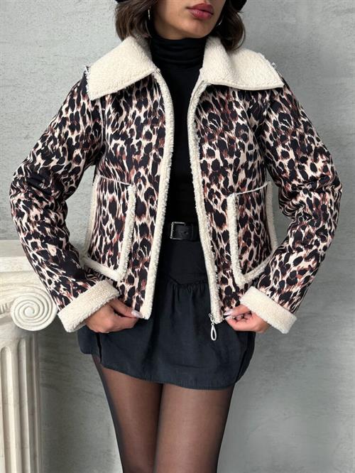 Plush Wholesale Coat - Leopard D2