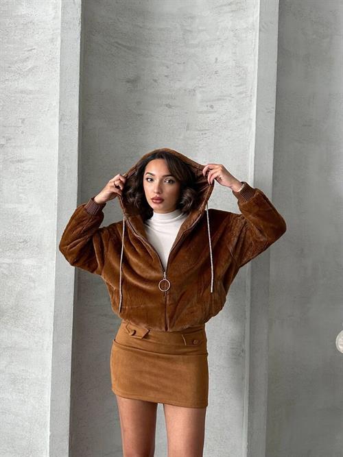 Plush Wholesale Coat - Tan