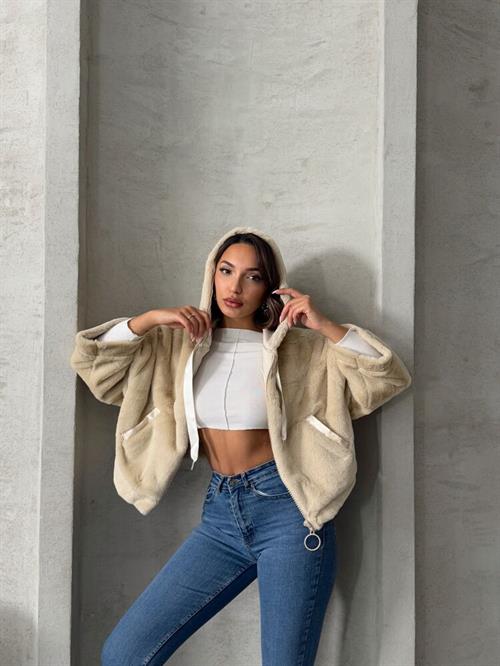 Plush Wholesale Coat - Stone