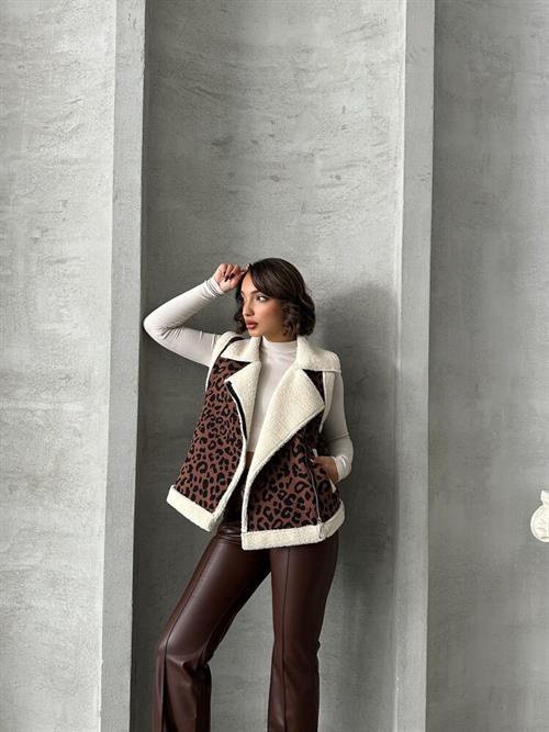 Plush Wholesale Vest - Coffee Black