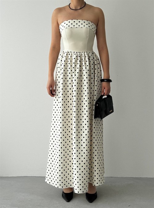 Penas Strapless Dress