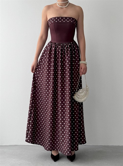 Penas Strapless Dress