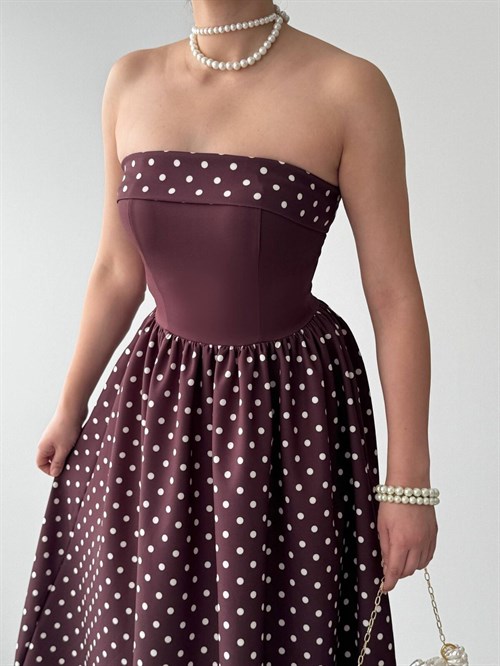 Penas Strapless Dress
