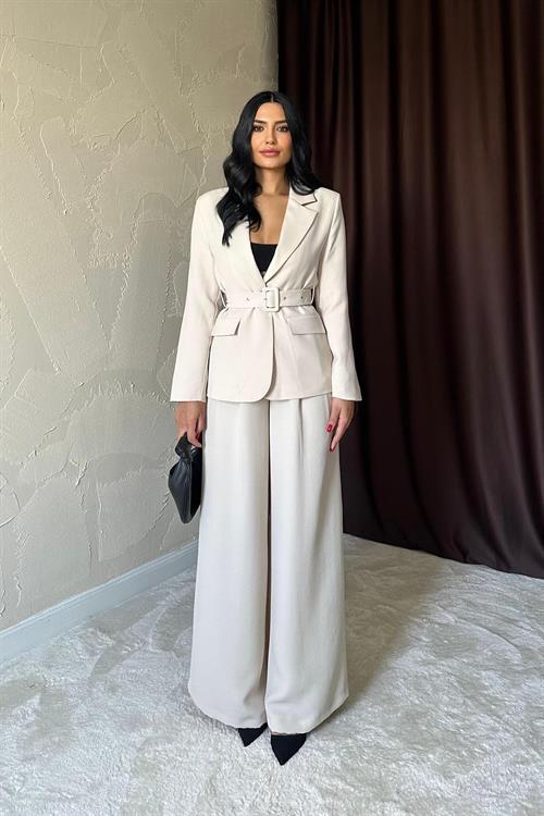 Wholesale Beige Loose-Fit Pants