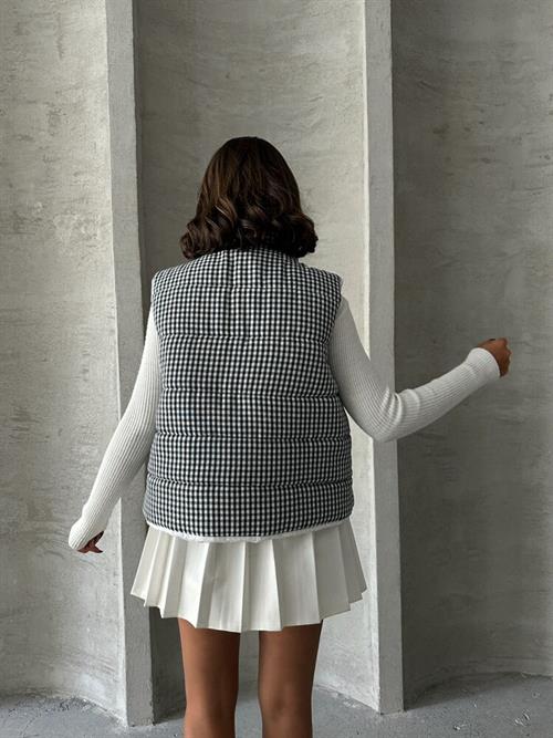 Pitikale Pattern Fiber Inflatables Wholesale Vest - Black