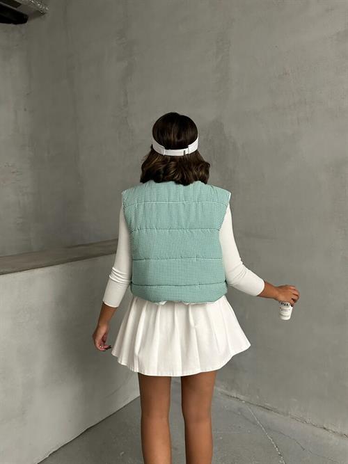 Pygmy Pattern Fiber Inflatable Wholesale Vest - Emerald