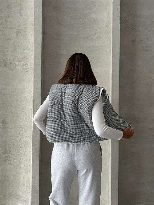 Pygmy Pattern Fiber Inflatable Wholesale Vest - Black