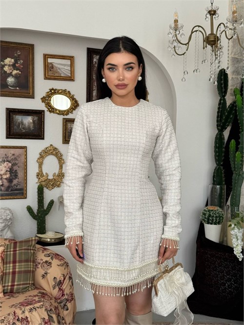Porse Dress with Stone Details