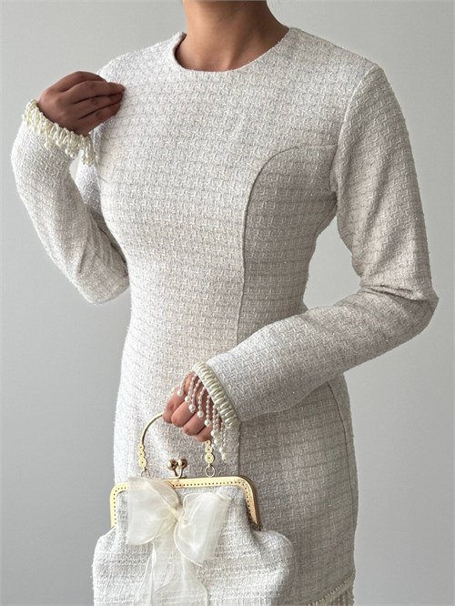 Porse Dress with Stone Details