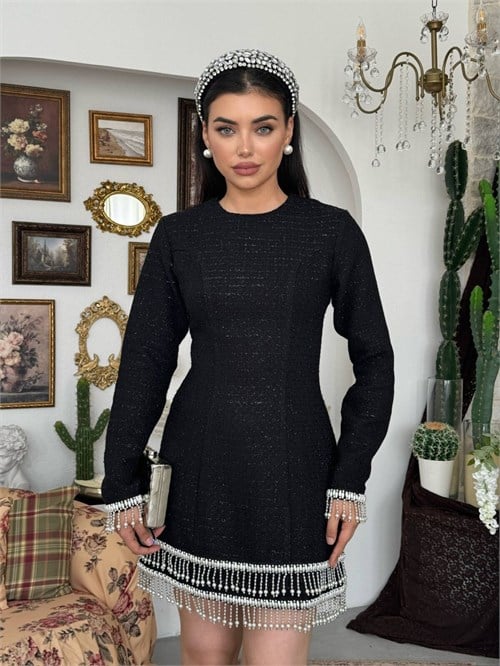 Porse Dress with Stone Details